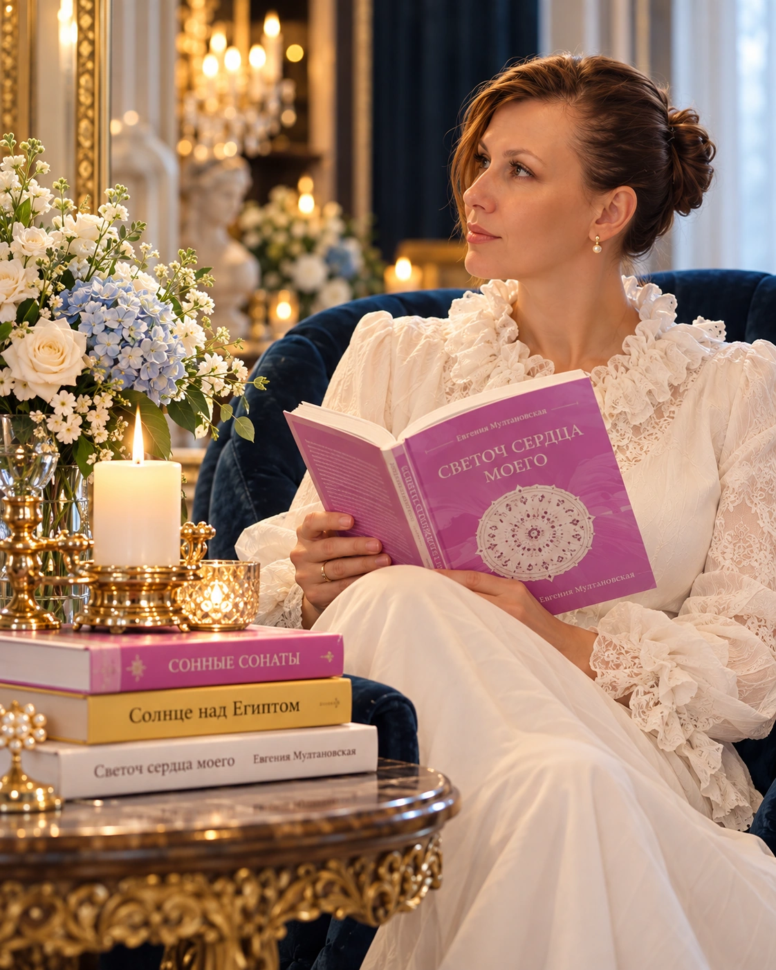 Евгения Муштавинская с книгой